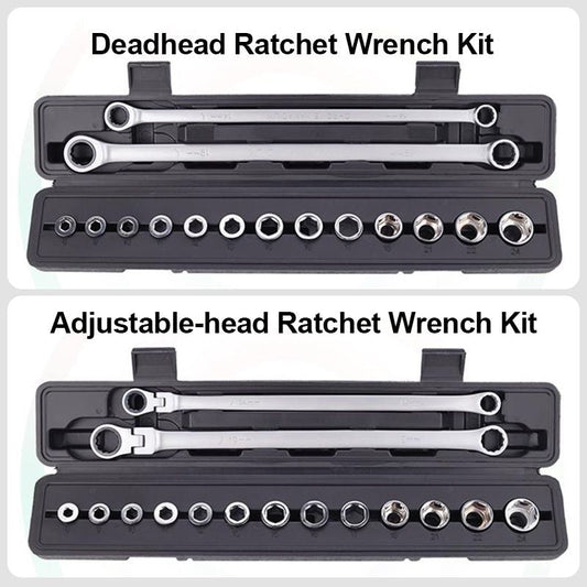 15pcs Adjustable Ratchet Wrench Kit(50%OFF)