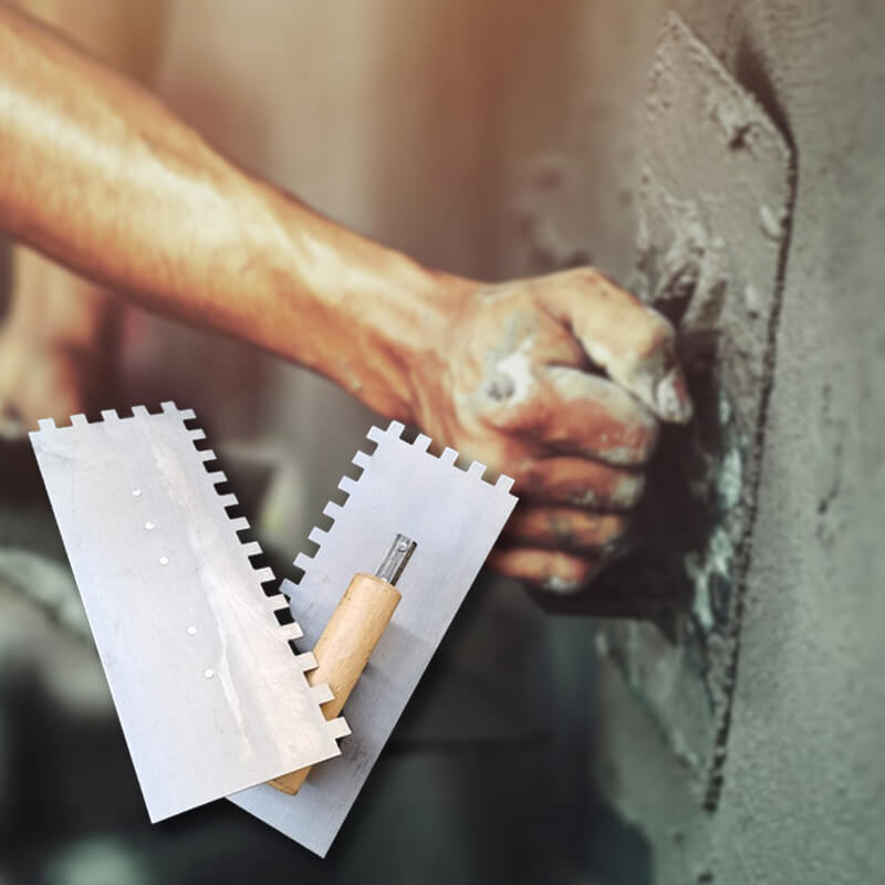 Tile tool serrated trowel