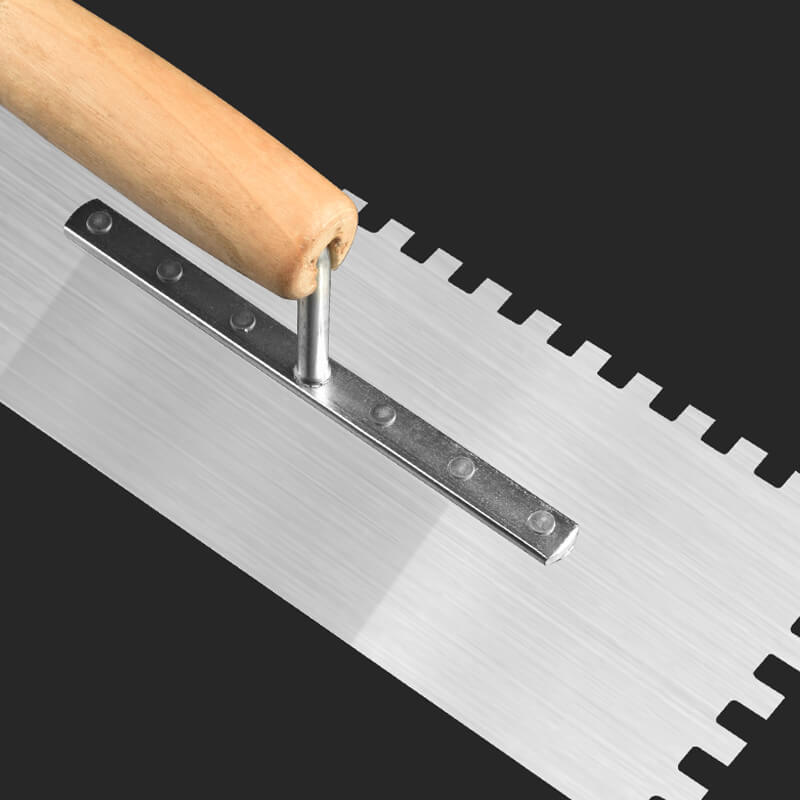 Tile tool serrated trowel