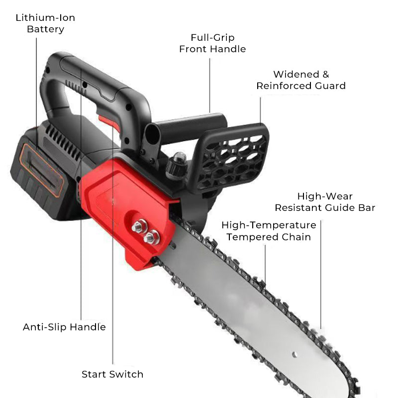 Handheld Cordless High-Power Lithium-Ion Chainsaw Set